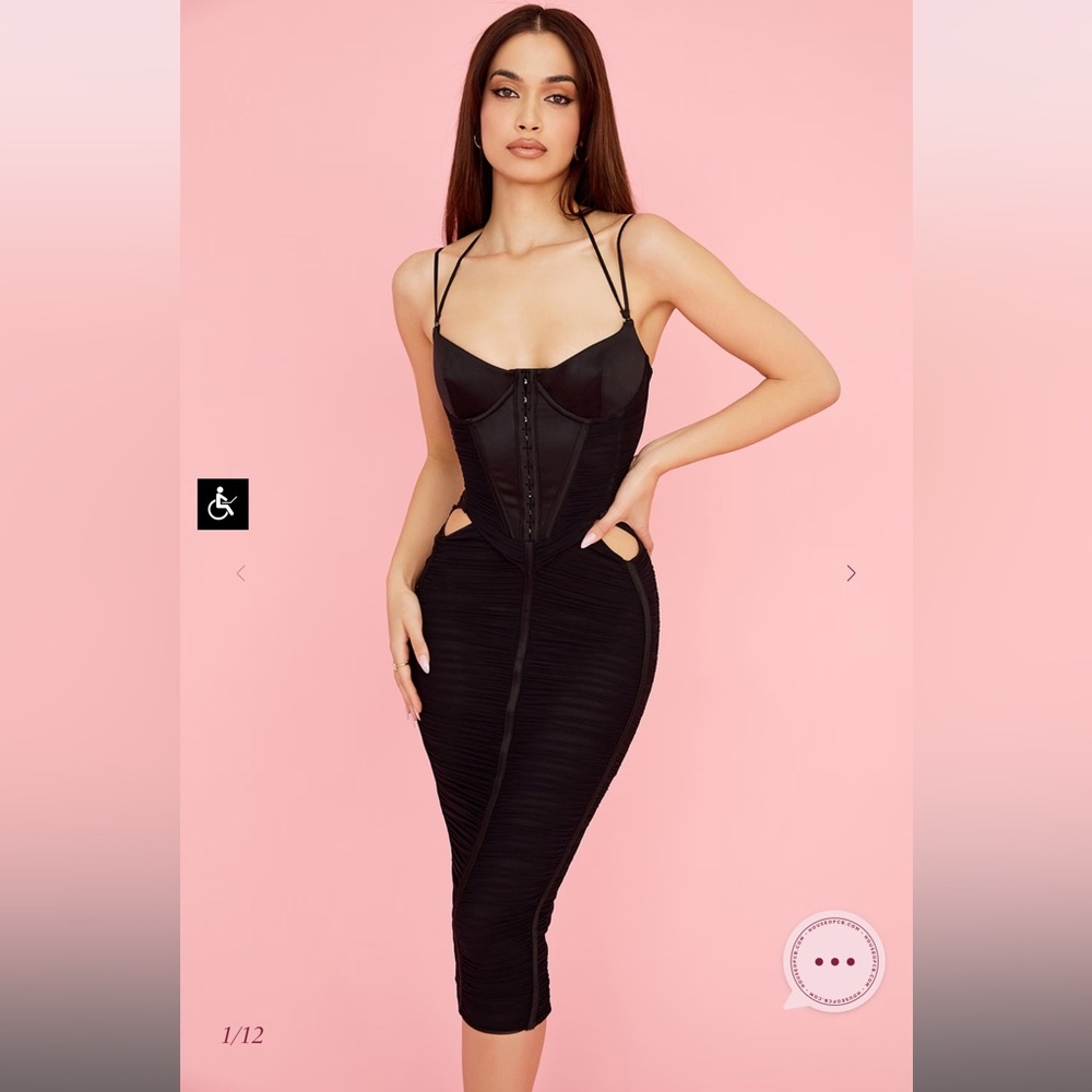 House Of Cb Maya Dress in Black